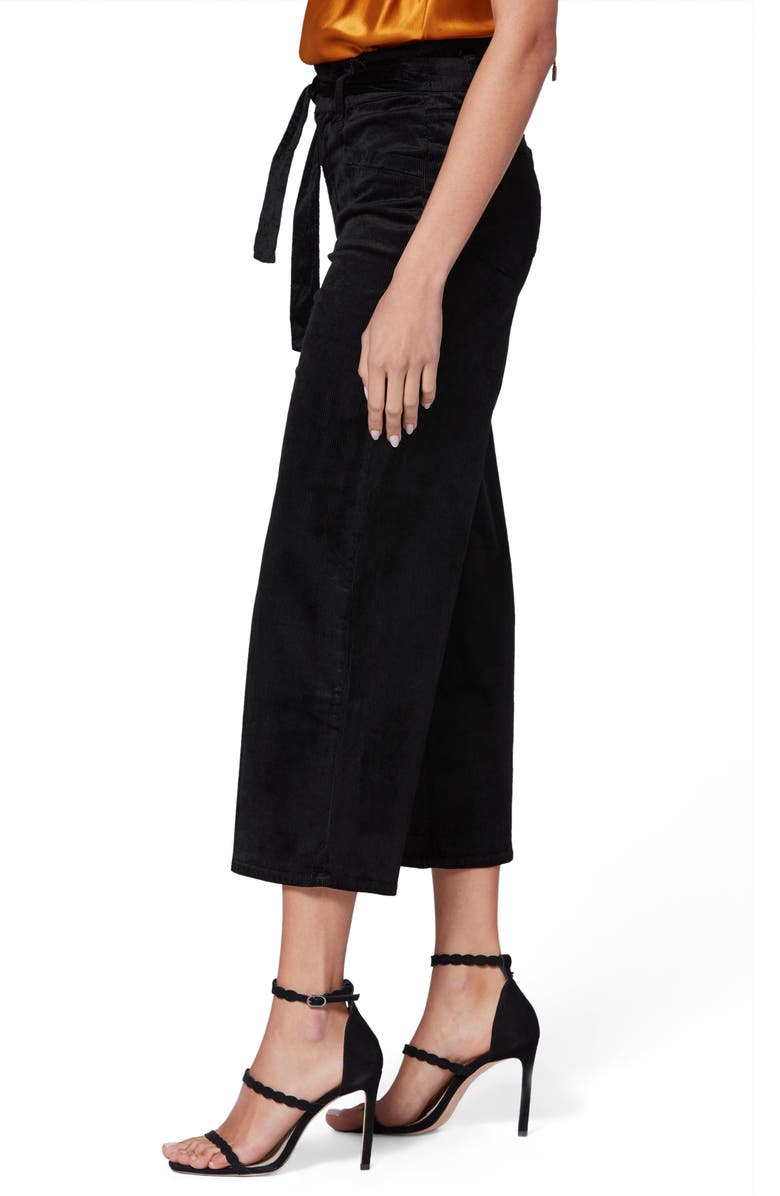 PAIGE Sutton Paperbag Crop Wide Leg Corduroy Pants, Alternate, color, 
