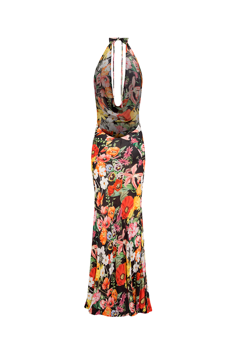 SIREN DRESS, Alternate, color, Printed Black