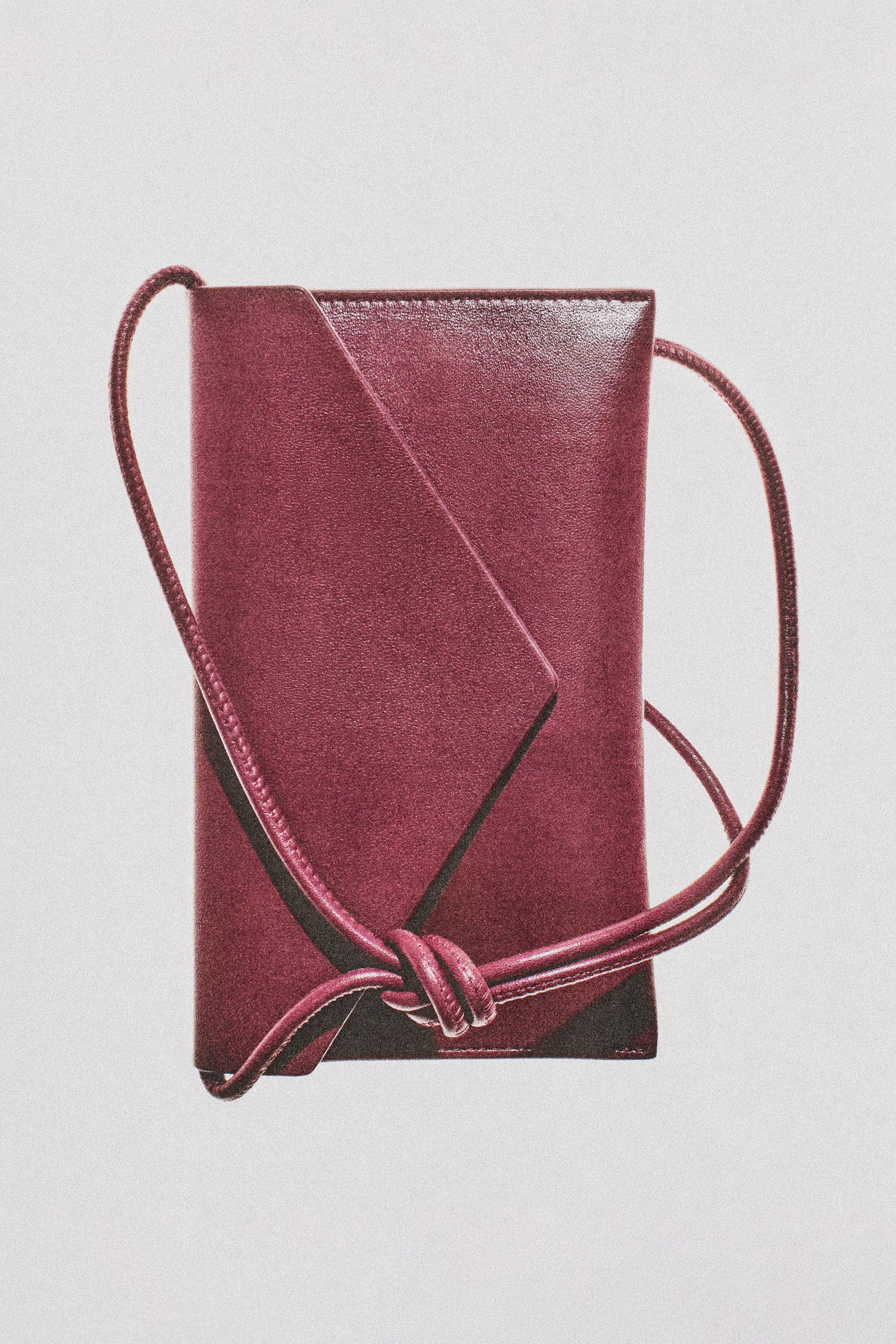 COS Envelope Bag - Leather, Alternate, color, Bordeaux
