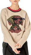 English Factory Beaded Dachshund Sweater