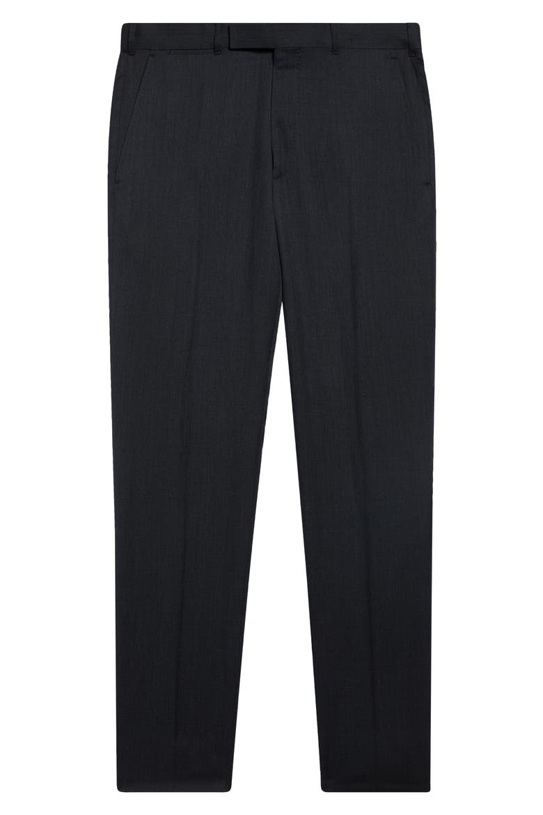 Wool Trousers, Main, color, DARK GREY SOLID