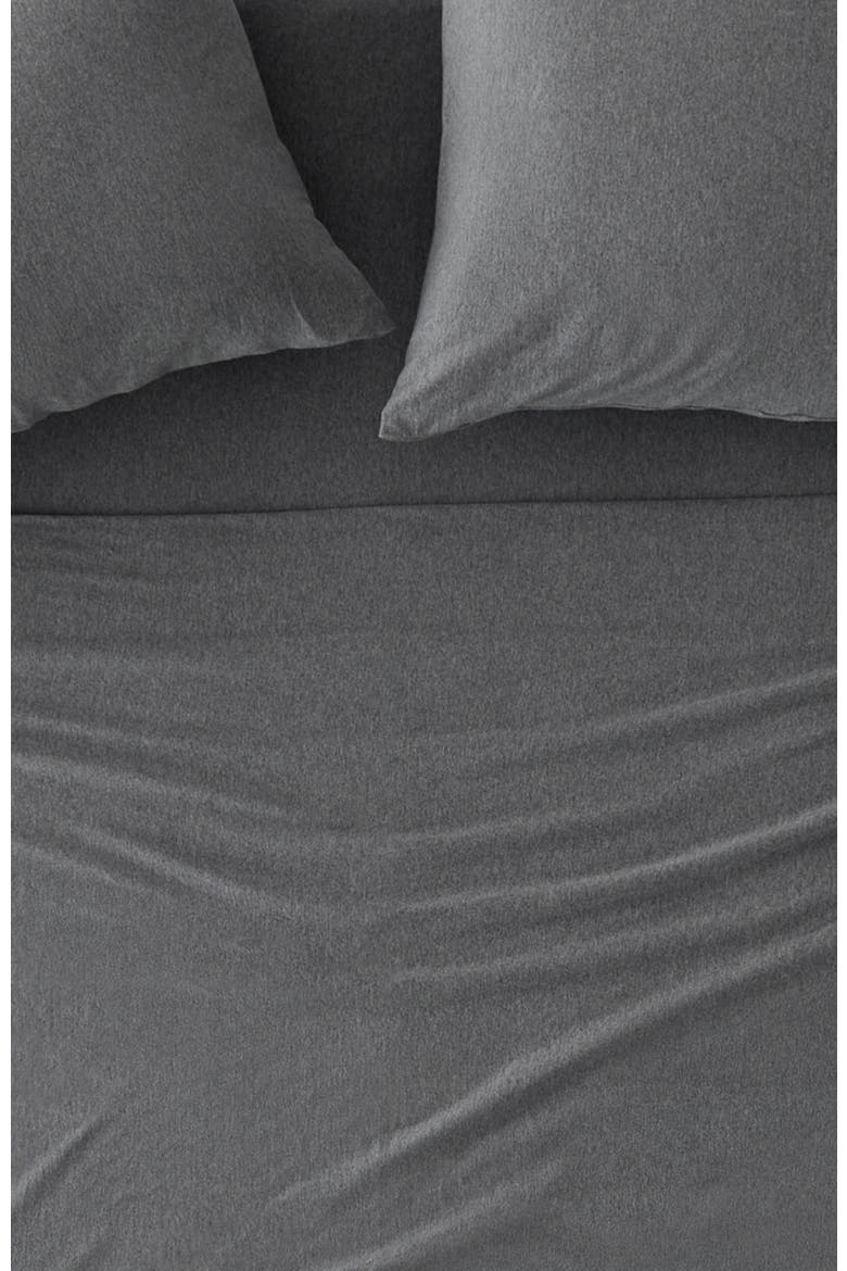 Organic Cotton Organic Favorite Tee Jersey Pillowcase 2-Pack, Alternate, color, Medium Grey Heather