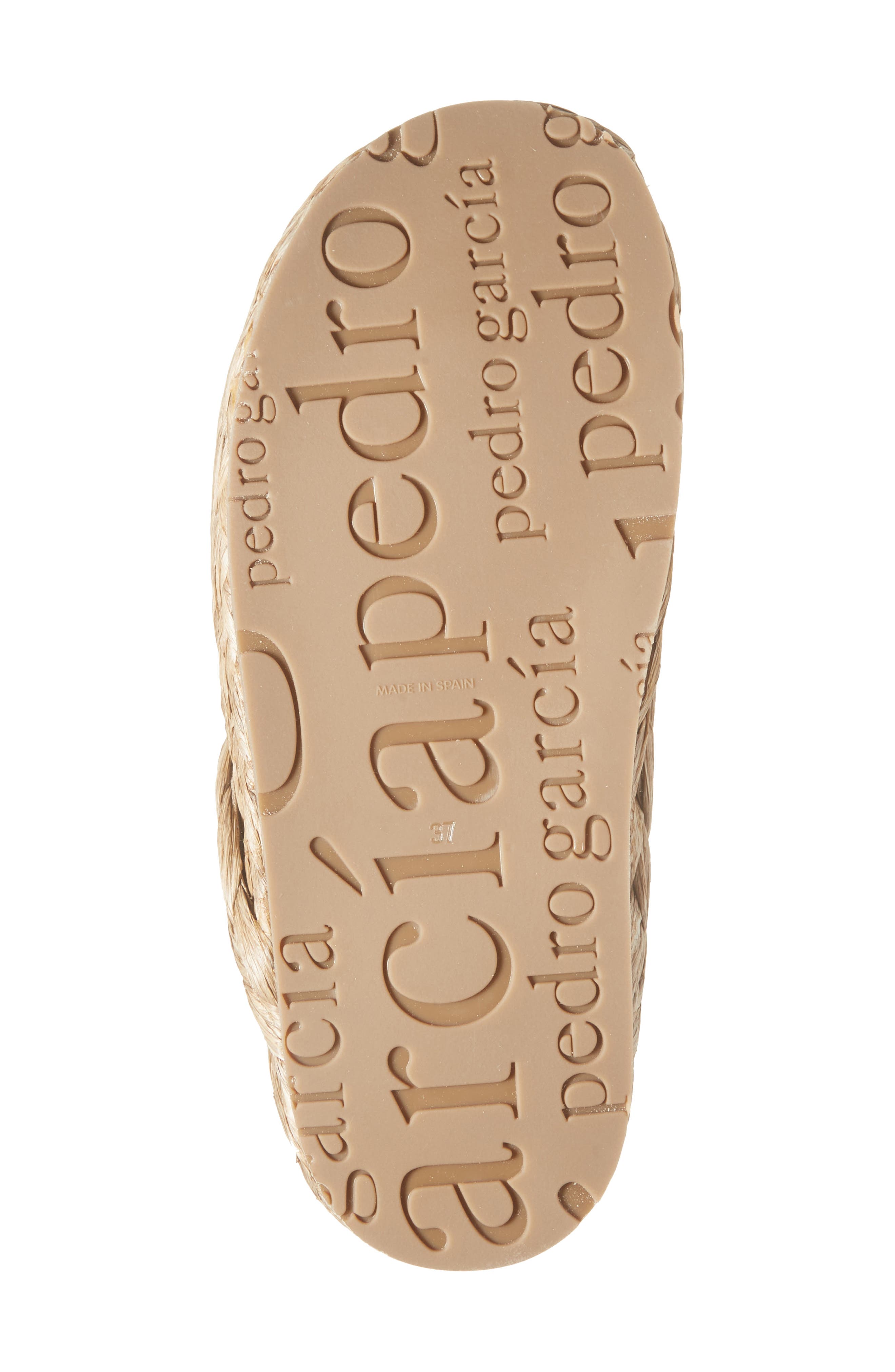 Pedro Garcia Alda Raffia Flop Flop, Alternate, color, Bark Raffia