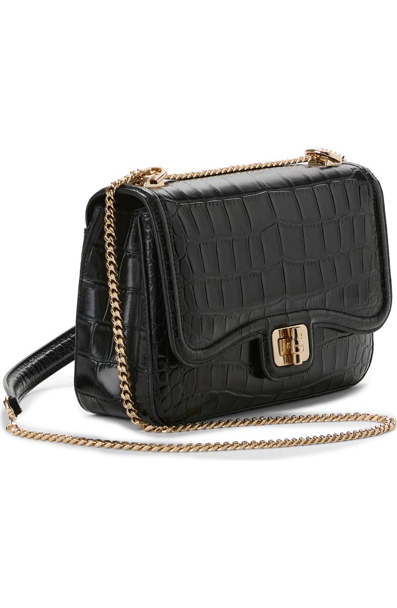 Brahmin Rosalie Croc Embossed Leather Crossbody Bag, Alternate, color,