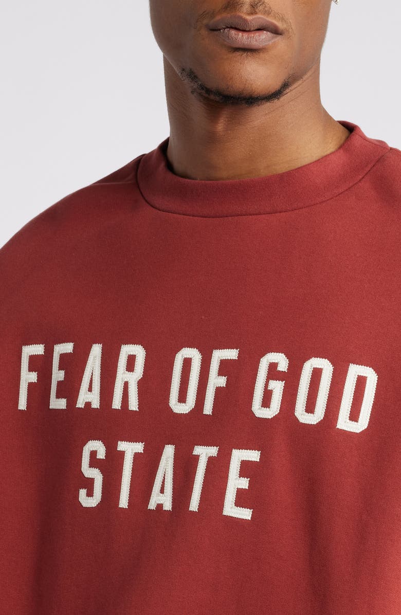 Fear of God Essentials Gender Inclusive State Logo Sweatshirt, Alternate, color, 