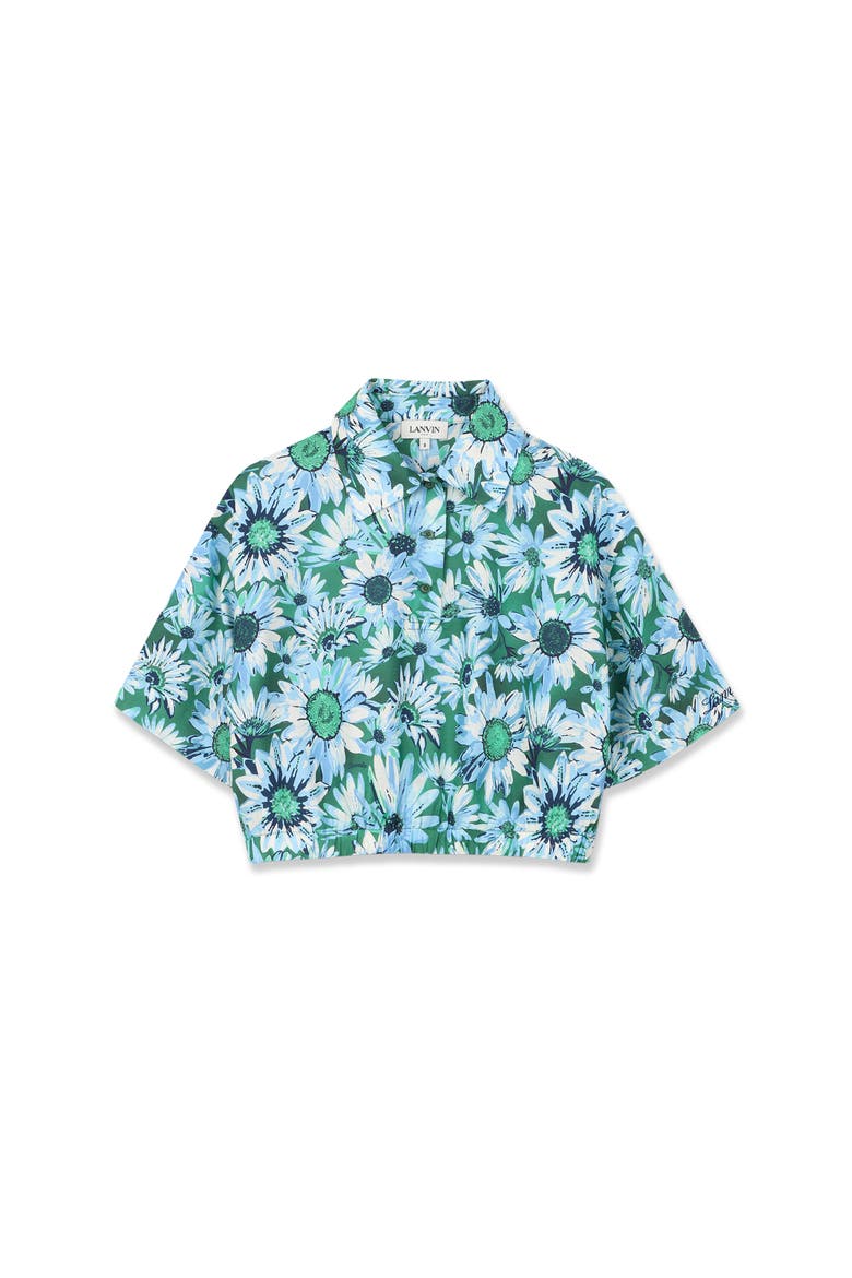 Blouse Collar Shirt, Alternate, color, Jade