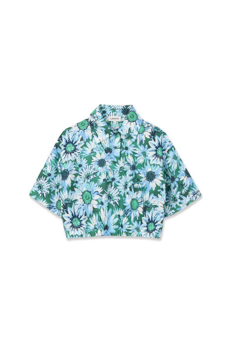 Lanvin Blouse Collar Shirt, Alternate, color, Jade