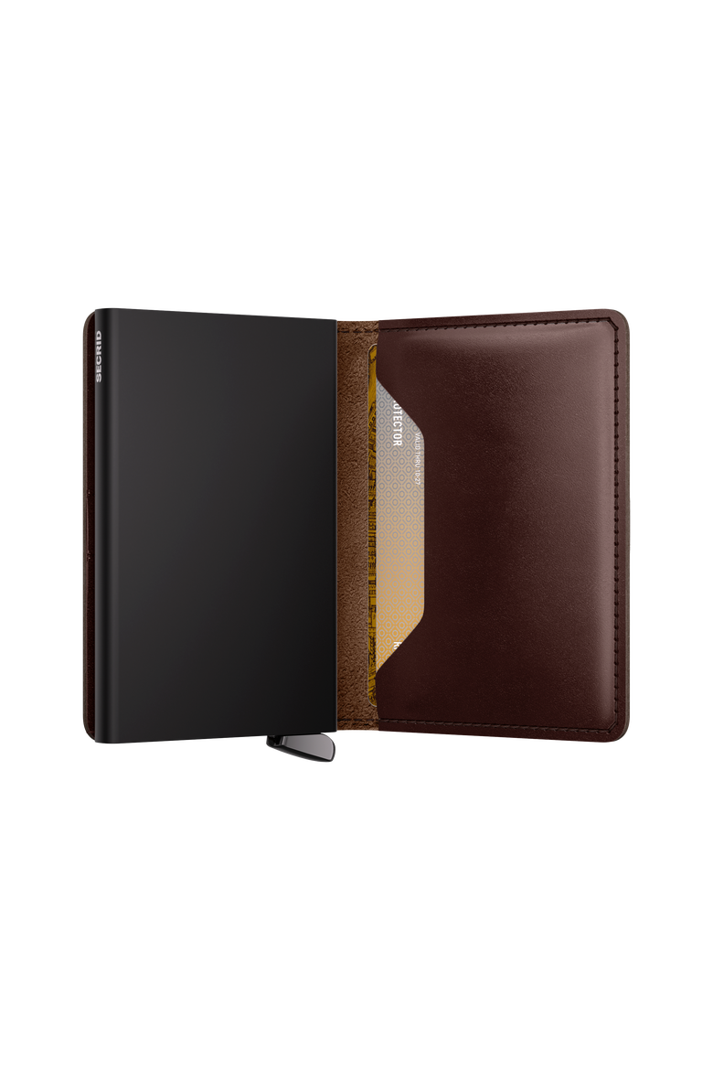 Premium Slimwallet+ Dusk, Alternate, color, Dark Brown