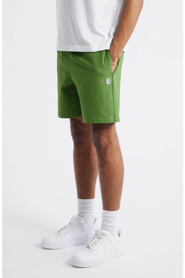 BB Solar Cotton Seersucker Drawstring Shorts, Alternate, color, CACTUS