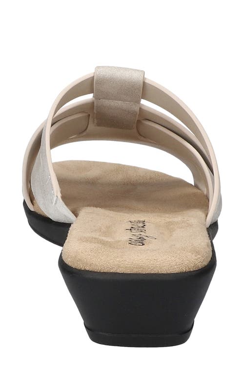 Easy Street Lakeport Slide Sandal In Silver