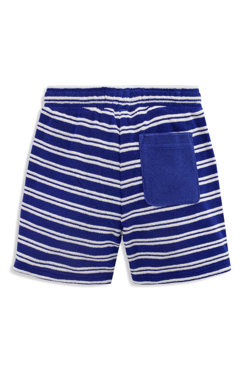 Kids' Terry Cloth Shorts, Alternate, color, BLUE STRIPE