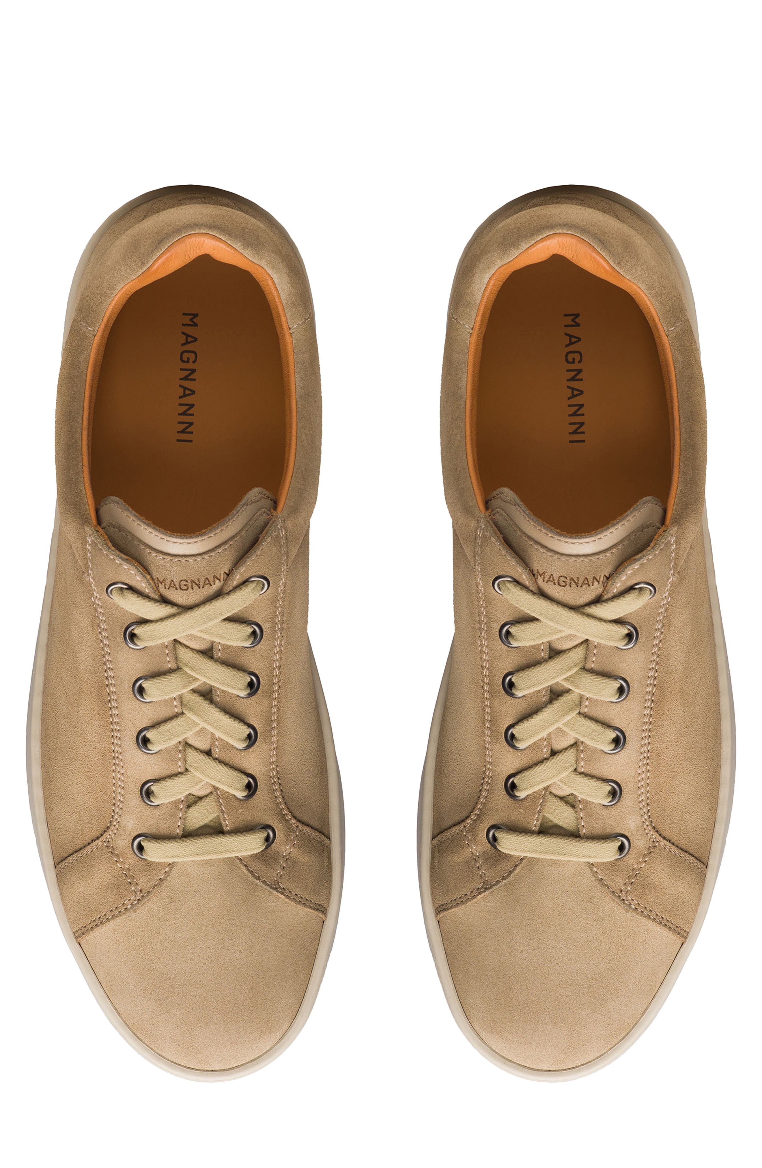 Magnanni Cote Low Top Sneaker, Alternate, color, Avena Suede