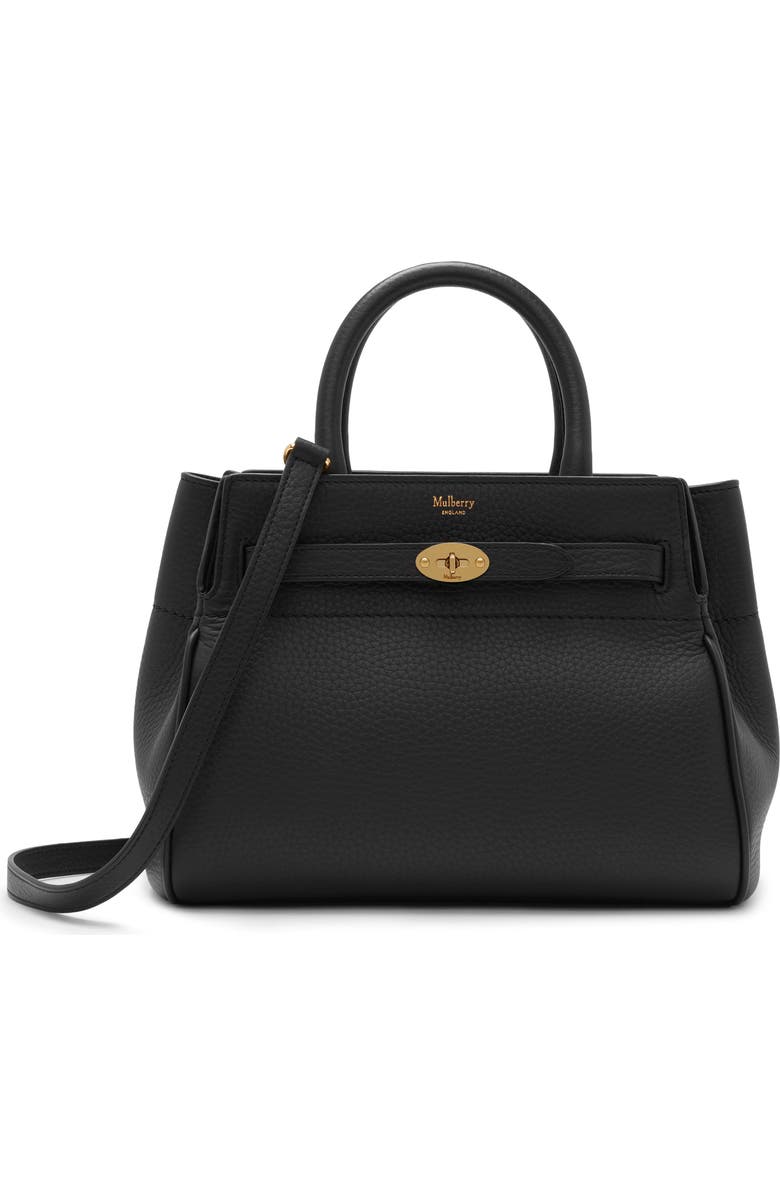 Mulberry Small Belted Bayswater Convertible Leather Satchel, Main, color,
