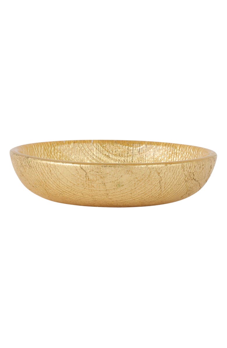 VIETRI Moon Glass Shallow Dipping Bowl, Main, color, Gold