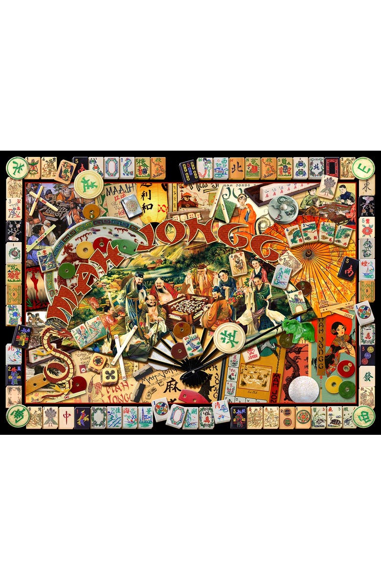 Sunsout Mah Jongg Masters 1000 piece Jigsaw Puzzle for Adults, Alternate, color, Multicolor