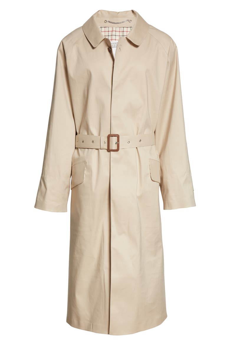 Long Trench Coat, Alternate, color, BEIGE