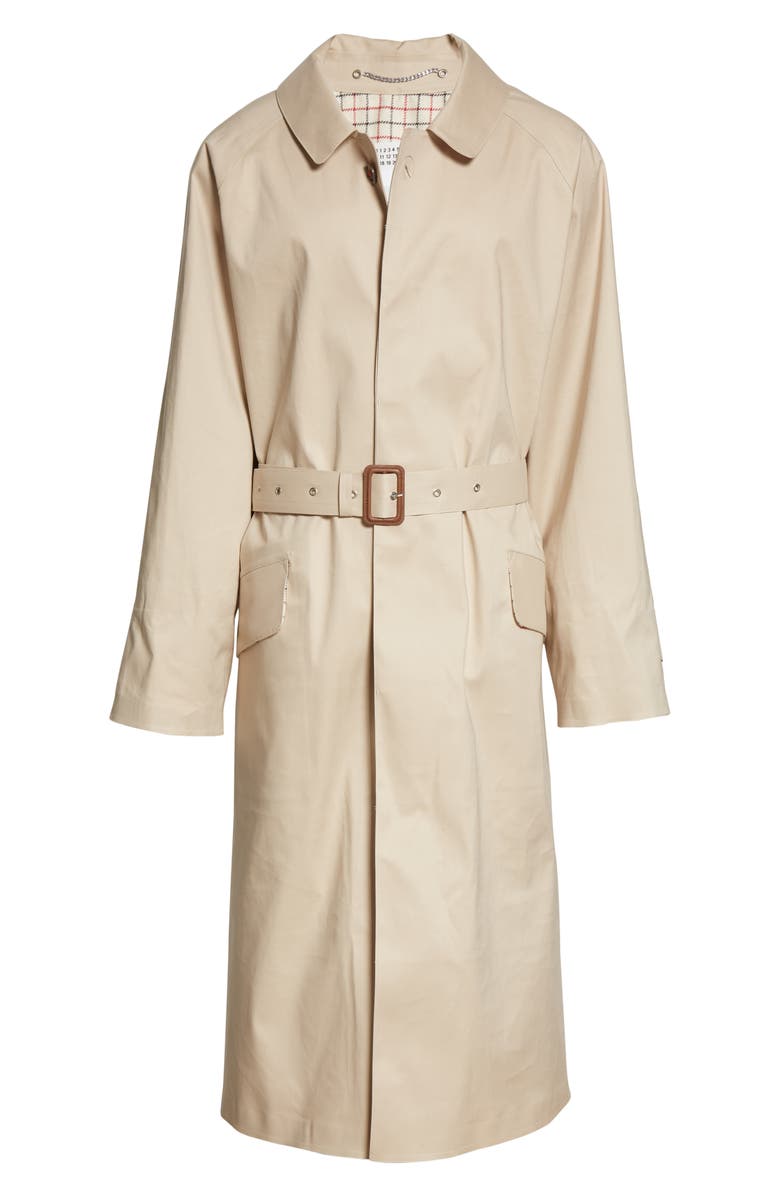 Maison Margiela Long Trench Coat, Alternate, color, 