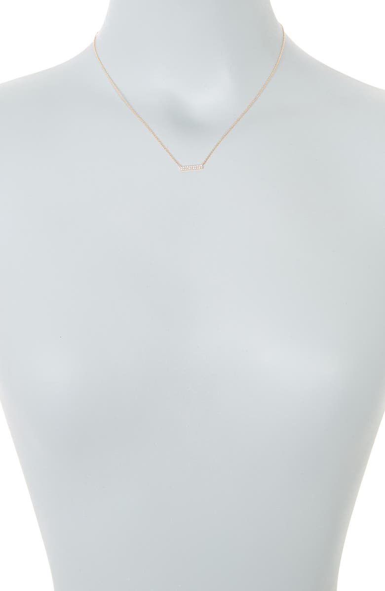 Bony Levy 18K Yellow Gold Pavé Diamond Bar Necklace - 0.50 ctw, Alternate, color,