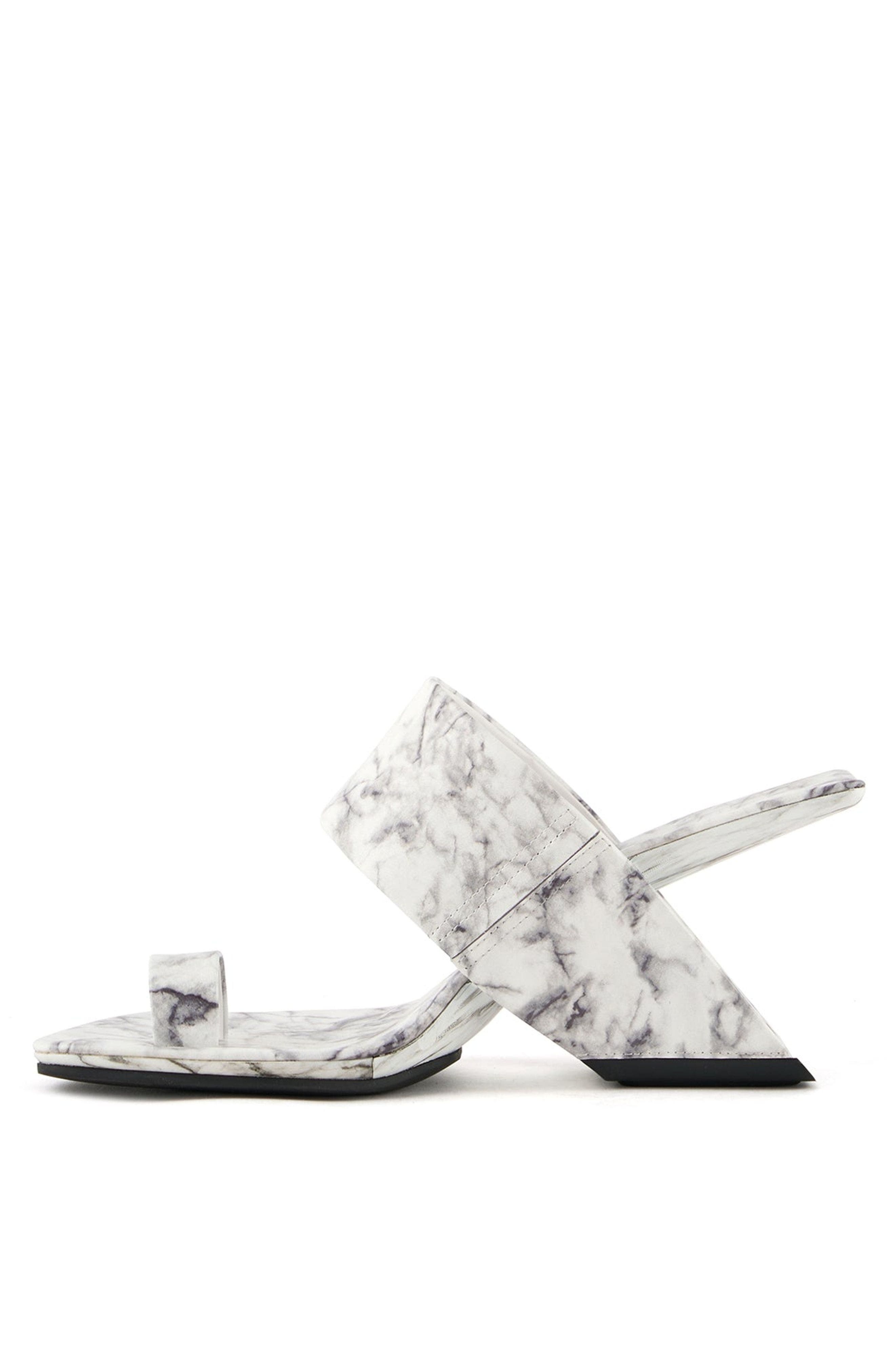 Loop Toe Hi Sandals, Alternate, color, White Marble