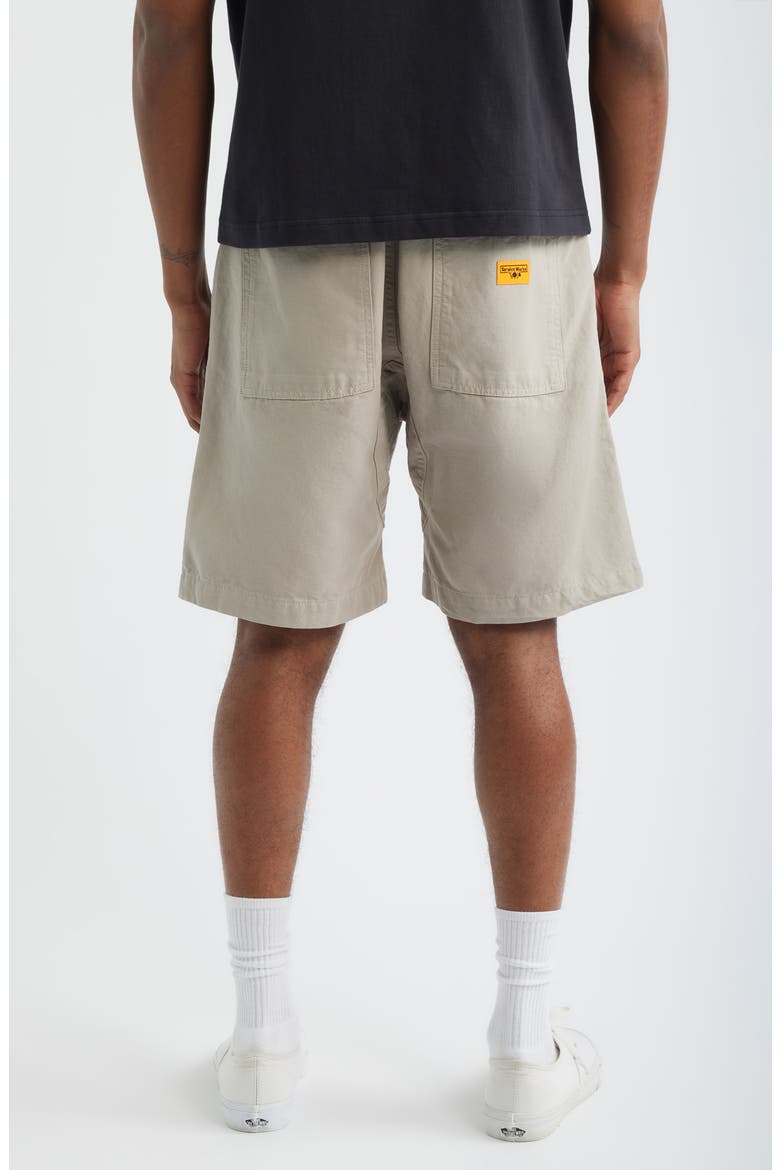 Classic Cotton Poplin Drawstring Chef Shorts, Alternate, color, STONE