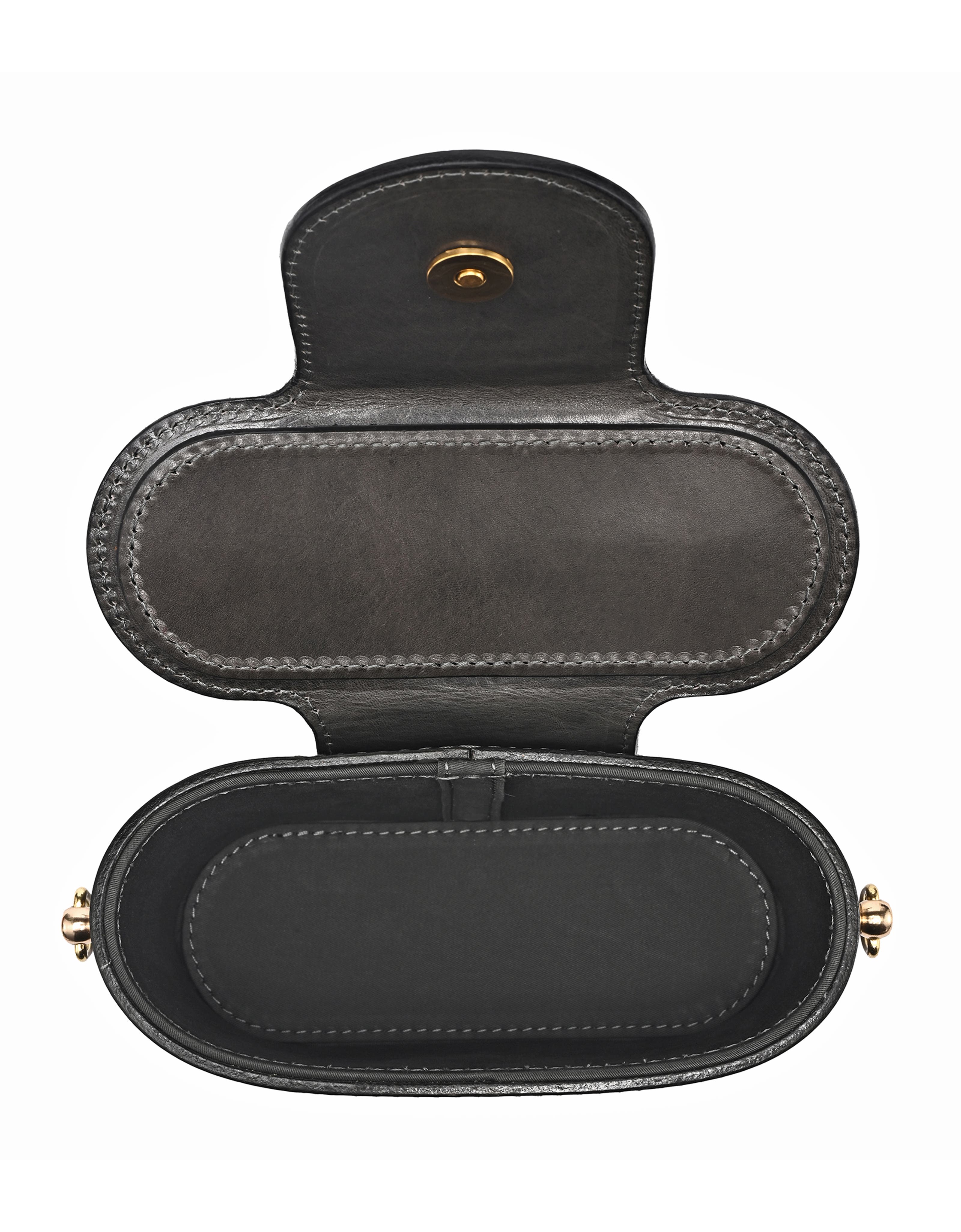 OLD TREND Begonia Genuine Leather Vintage Case Crossbody, Alternate, color, Grey