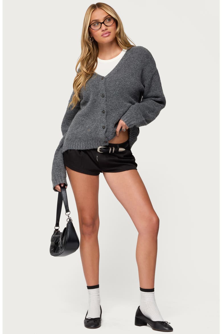 Shiraz Oversize Cardigan, Alternate, color, DARK-GRAY