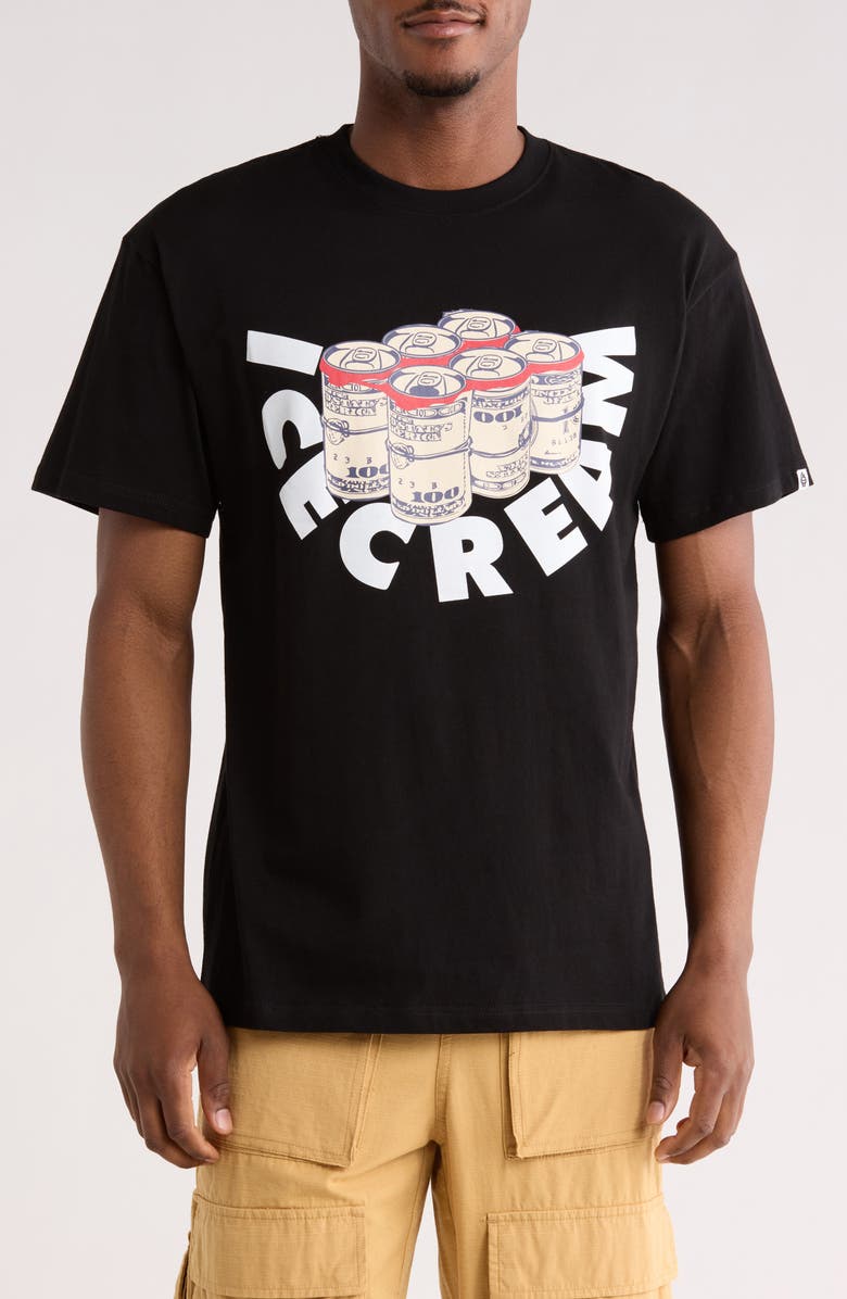 ICECREAM Six Pack Cotton Graphic T-Shirt, Main, color, Black