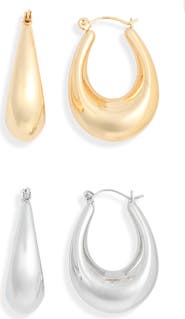 NATASHA 2-Pack Hoop Earrings