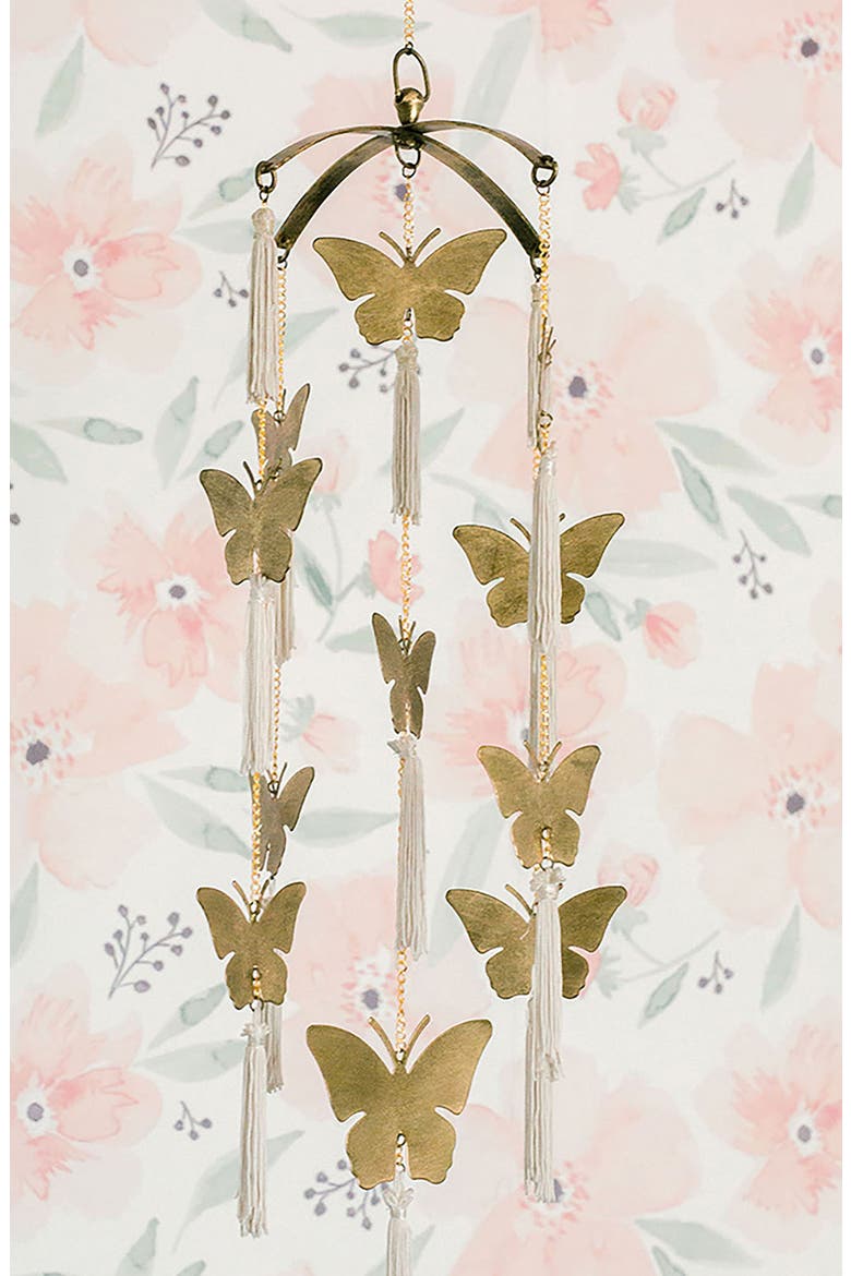 Tassel Butterfly Ceiling Hanging Décor, Alternate, color, COPPER