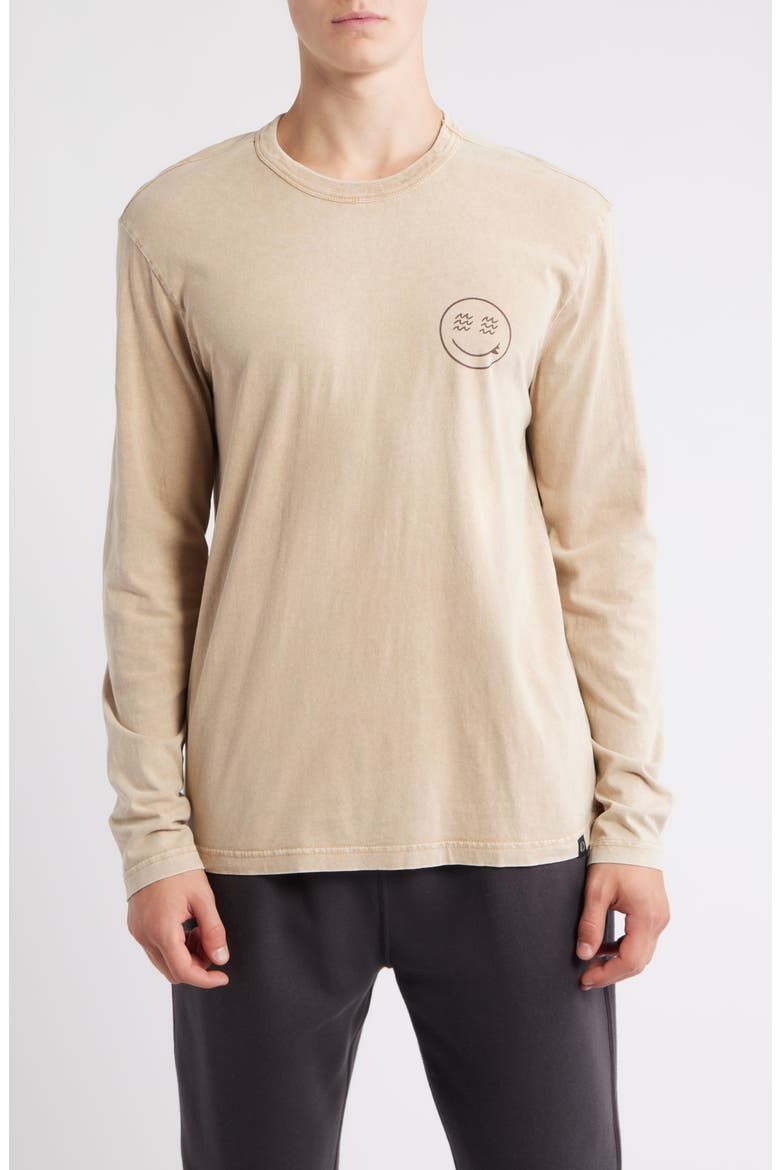 Forest Graphic Mineral Wash Long Sleeve T-Shirt, Main, color, CHAI