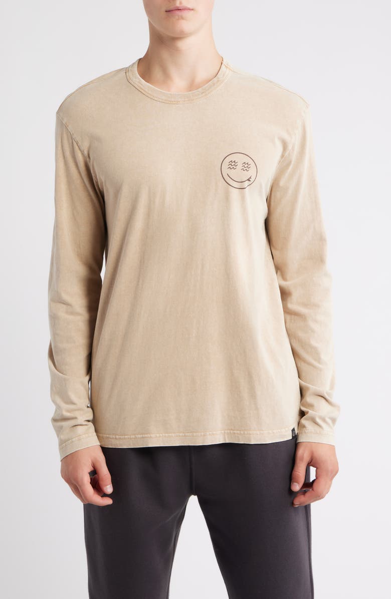 Threads 4 Thought Forest Graphic Mineral Wash Long Sleeve T-Shirt, Main, color, Chai