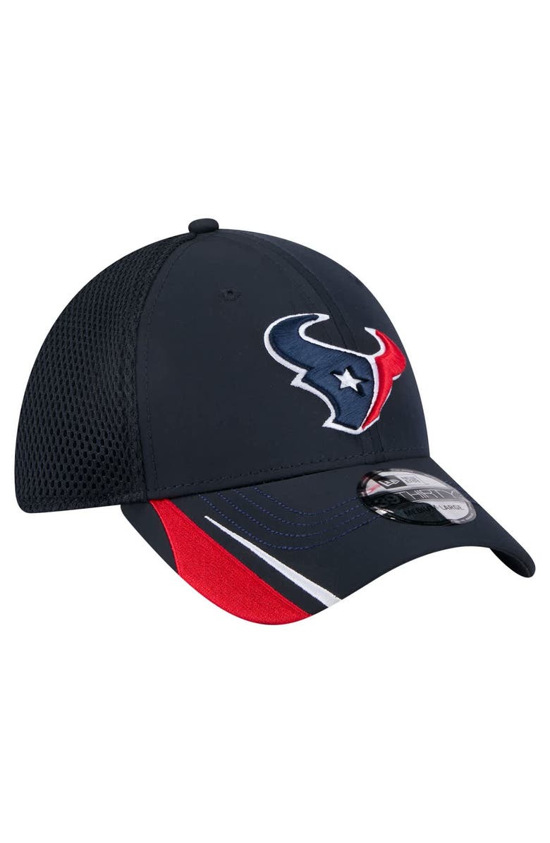 New Era Men's New Era  Navy Houston Texans Game Day Linear 39THIRTY Flex Hat, Alternate, color, 