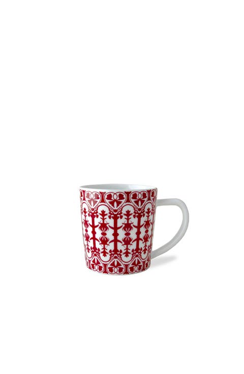 Casablanca Crimson Mug - Porcelain - Set 4