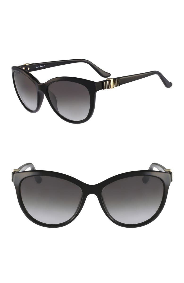 FERRAGAMO Salvatore Ferragamo 'Vara' 57mm Sunglasses, Alternate, color,