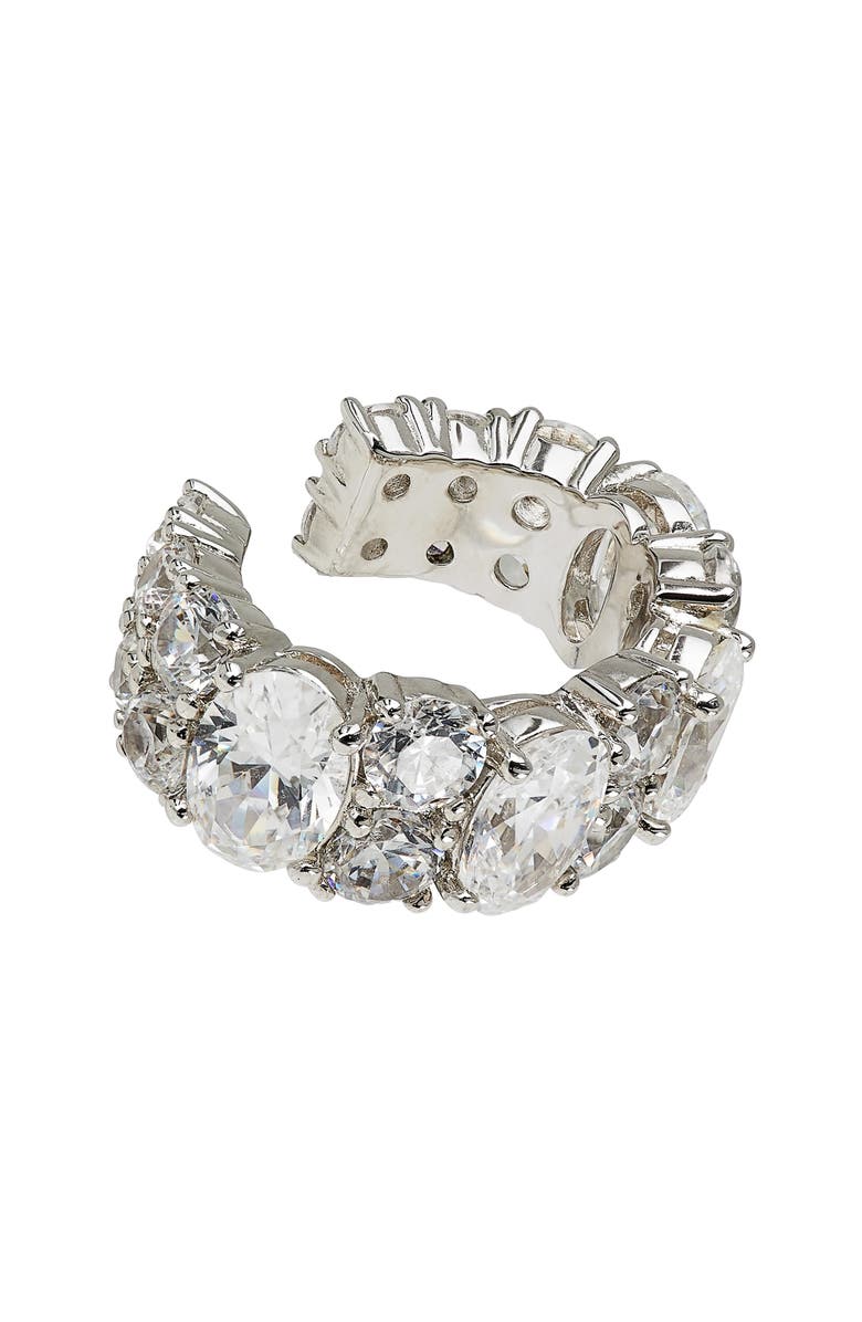 Nadri Chloe Cubic Zirconia Ear Cuff, Main, color,
