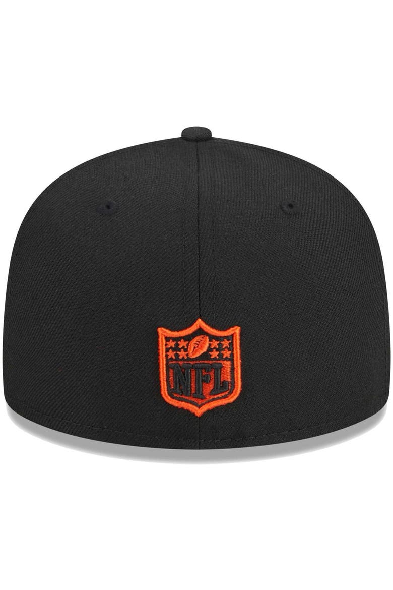 Youth New Era Black Cincinnati Bengals  Main 59FIFTY Fitted Hat, Alternate, color, Black