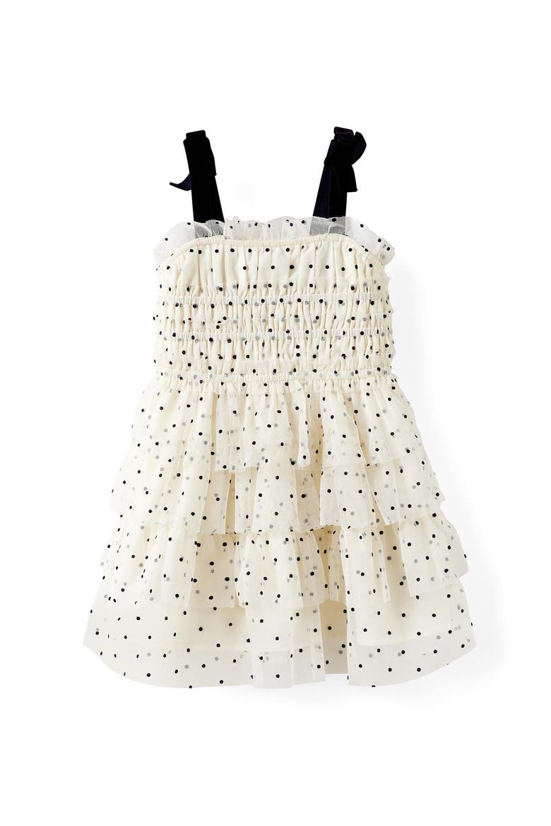 Kid's Molly Dress Up Dress, Main, color, Dark Vanilla Squid Ink Spot