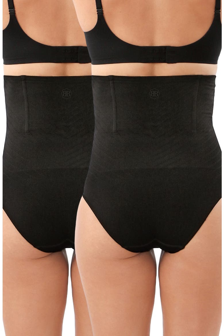 C-Section & Postpartum Recovery 2-Pack Briefs, Alternate, color, BLACK