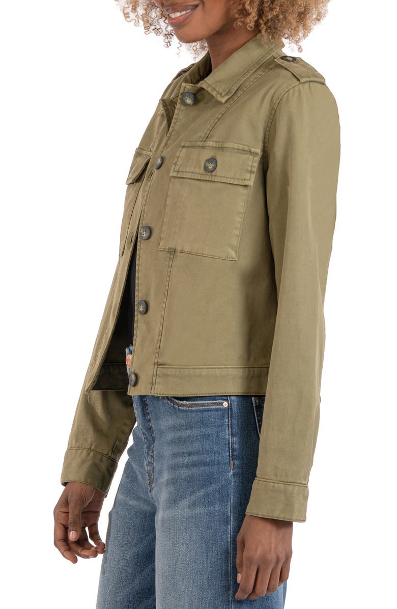 KUT from the Kloth Rosalyn Twill Trucker Jacket, Alternate, color, 
