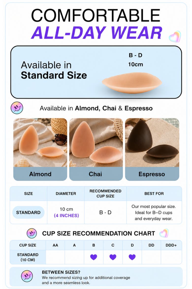 Skingrip Triangle Reusable Silicone Breast Petals Nipple Covers, Alternate, color, Espresso