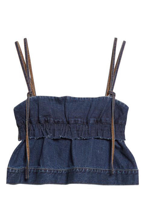 Crop Denim Camisole