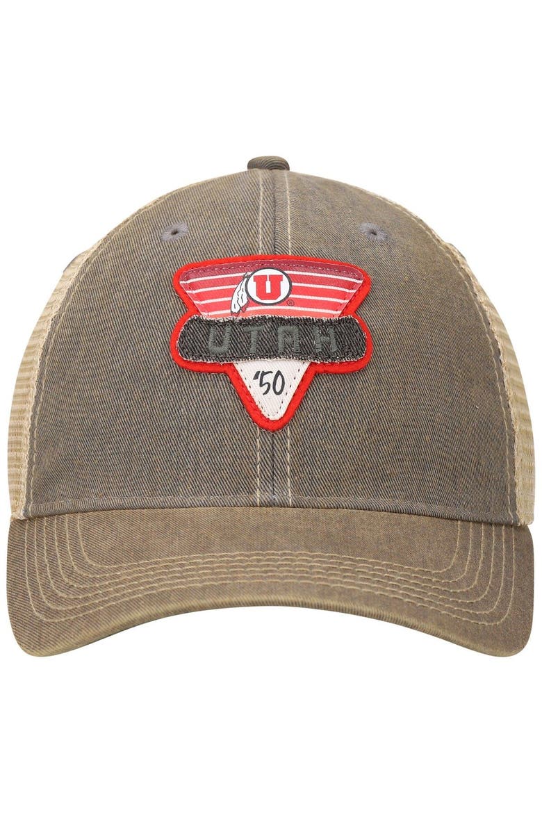 Men's Gray Utah Utes Legacy Point Old Favorite Trucker Snapback Hat, Alternate, color, Gray