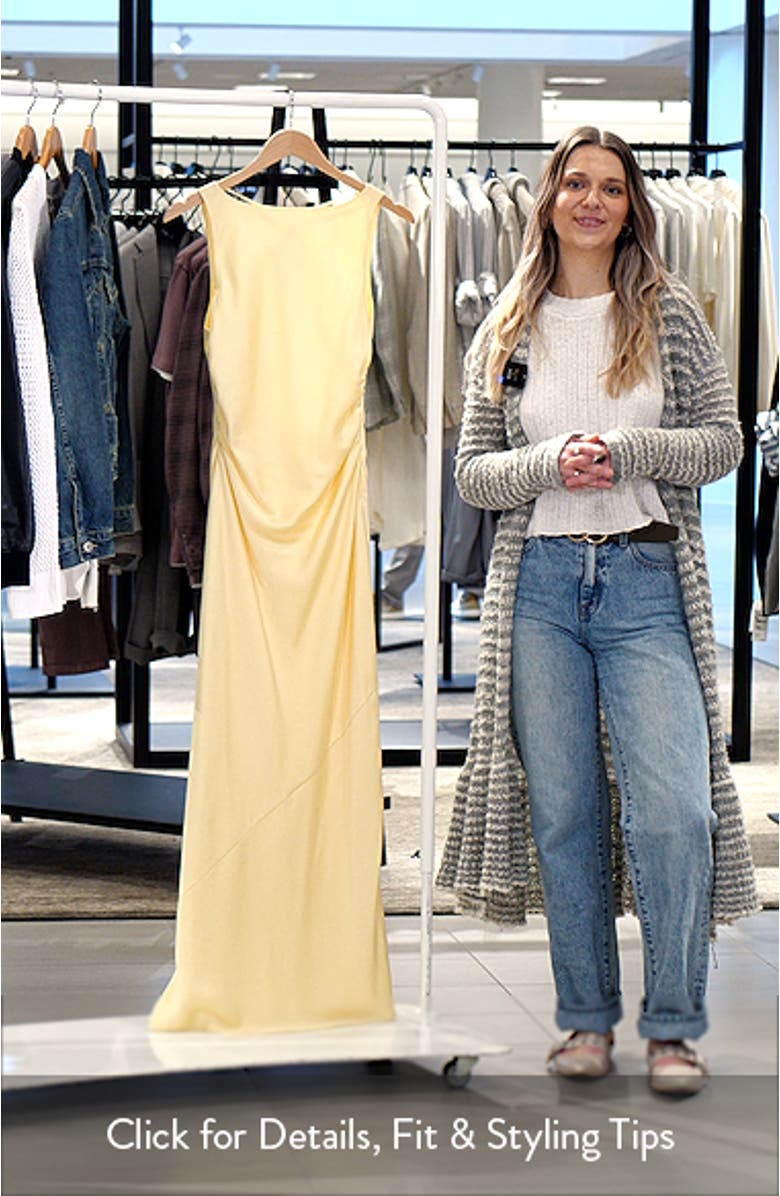 Isadora Open Cowl Back Cocktail Dress, sales video thumbnail