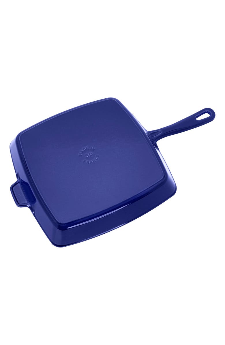 Staub 12-Inch Enameled Cast Iron Grill Pan, Alternate, color, Dark Blue