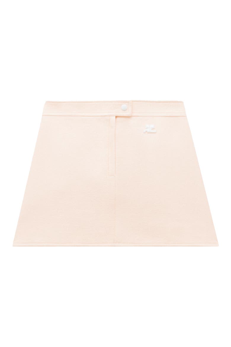 Reedition Faux Leather Miniskirt, Main, color, PALE PINK