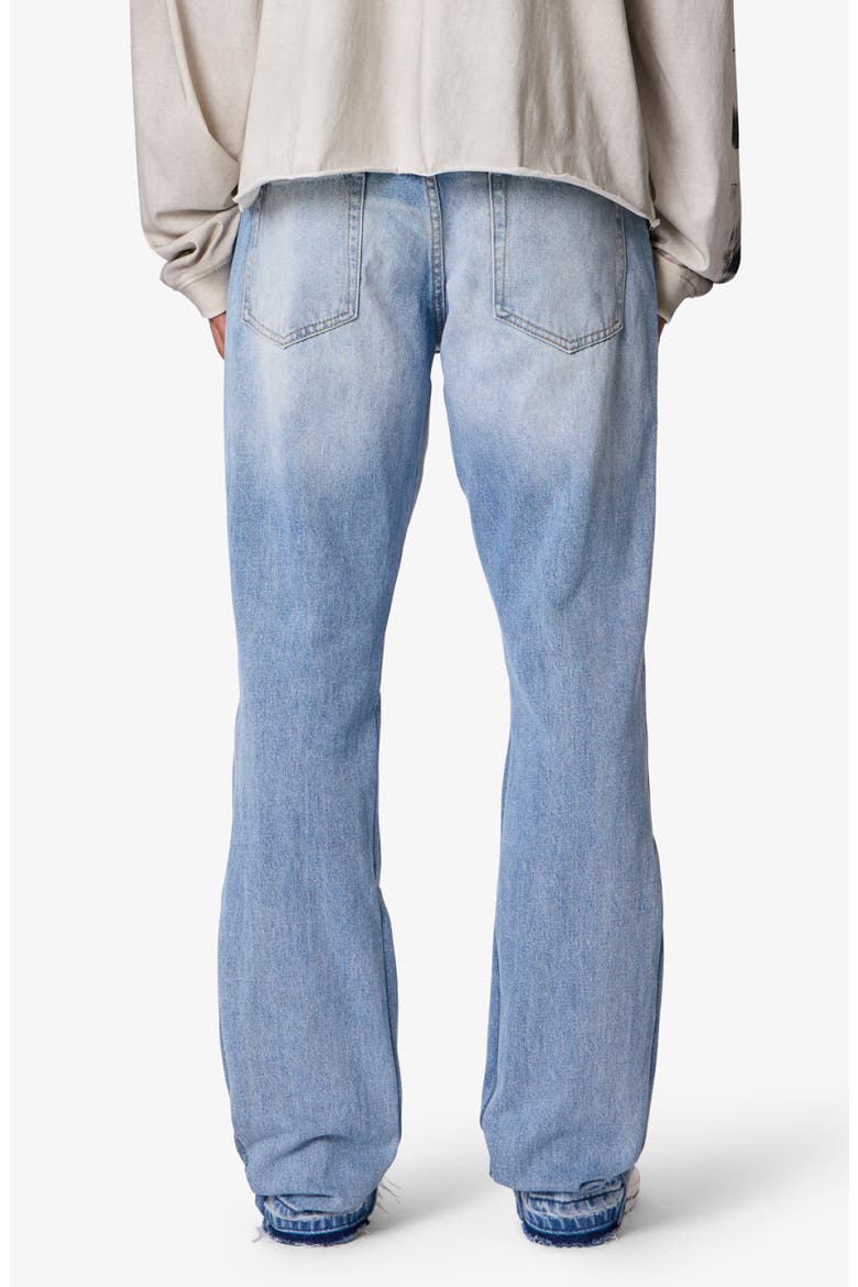 B484 Distressed Flare Jeans, Alternate, color, LIGHT BLUE