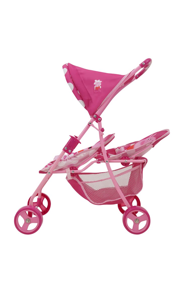 Doll Twin Stroller, Alternate, color, Multicolored