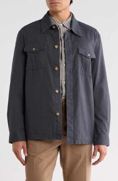 Herringbone Stretch Overshirt