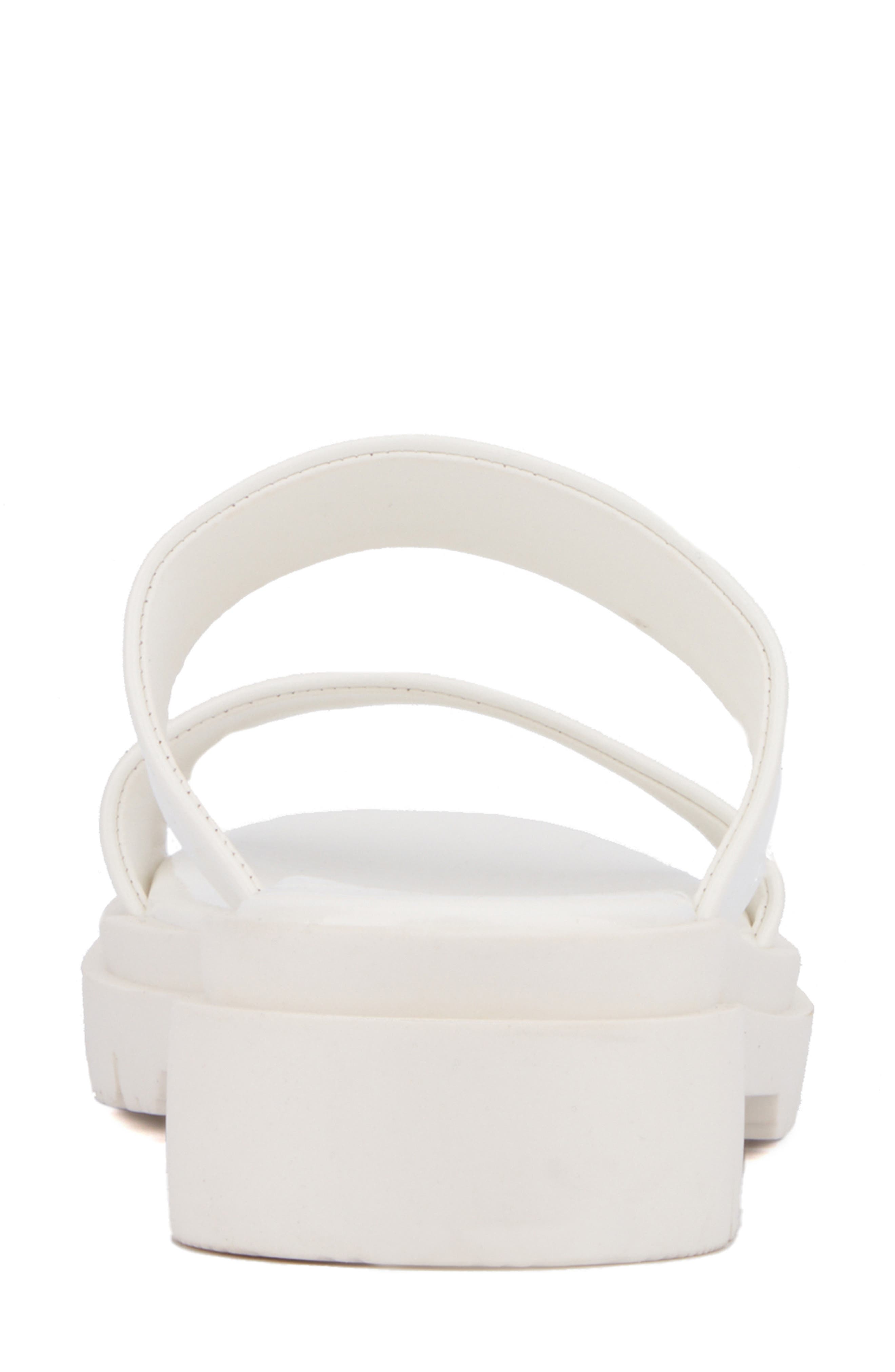 Tempting Platform Slide Sandal, Alternate, color, WHITE