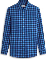 Bugatchi Karl Shaped Fit Buffalo Plaid Stretch Cotton Button-Up Shirt